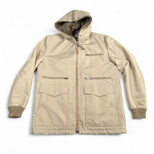 Vintage London Fog Jacket Adult LARGE Brown Parka Rancher Western Sherpa USA 60s